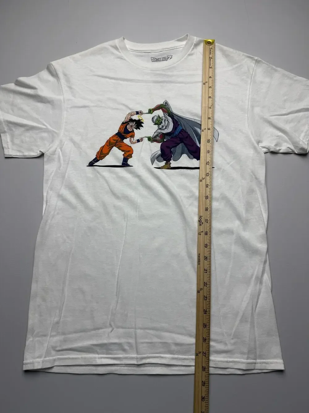 Dragon Ball Z Shirt Mens Medium White Goku Piccolo Graphic Tee Anime Tagless